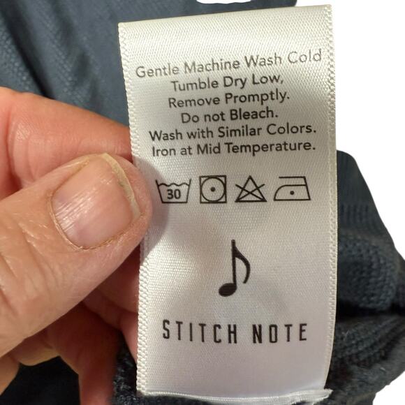 Stitch Note 100% Bamboo Men's Lightweight Shirt Large Blue L/S Sustainable NWT - Picture 5 of 7